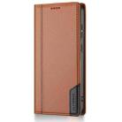 For Samsung Galaxy A23 4G / F23 5G N.BEKUS P3 RFID Stitching Magnetic Flip Leather Phone Case(Brown) - 2