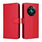 For Realme 12 4G / 12+ / Narzo 70 Litchi Texture RFID Blocking 3-Card Wallet Leather Phone Case(Red) - 2
