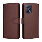For Realme C35 / Narzo 50A Prime Litchi Texture RFID Blocking 3-Card Wallet Leather Phone Case(Brown) - 2
