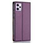 For Redmi Note 12 5G Global / Poco X5 N.BEKUS P3 RFID Stitching Magnetic Flip Leather Phone Case(Purple) - 3