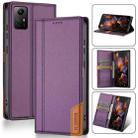 For Redmi Note 12S / Note 11S 4G N.BEKUS P3 RFID Stitching Magnetic Flip Leather Phone Case(Purple) - 1