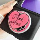 For Huawei Pura X Side Buckle MagSafe Leather Texture Phone Case with Strap / Holder(Pink) - 3