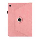 For Samsung Galaxy Tab A7 2020 Solid Color Rotation Holder Leather Smart Tablet Case(Pink) - 3