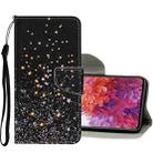 For Samsung Galaxy S20 FE 5G / S20 Lite Colored Drawing Pattern Horizontal Flip Leather Case with Holder & Card Slots & Wallet(Black Five-pointed Star) - 1