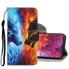 For Samsung Galaxy S20 FE 5G / S20 Lite Colored Drawing Pattern Horizontal Flip Leather Case with Holder & Card Slots & Wallet(Flame Wolf) - 1