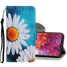 For Samsung Galaxy S20 FE 5G / S20 Lite Colored Drawing Pattern Horizontal Flip Leather Case with Holder & Card Slots & Wallet(Big Chrysanthemum) - 1