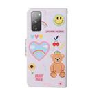 For Samsung Galaxy S20 FE 5G / S20 Lite Colored Drawing Pattern Horizontal Flip Leather Case with Holder & Card Slots & Wallet(Smiley Bear) - 3