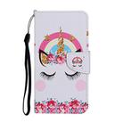 For Samsung Galaxy S20 FE 5G / S20 Lite Colored Drawing Pattern Horizontal Flip Leather Case with Holder & Card Slots & Wallet(Crown Unicorn) - 2