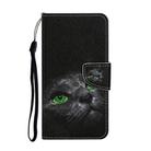 For Samsung Galaxy S20 FE 5G / S20 Lite Colored Drawing Pattern Horizontal Flip Leather Case with Holder & Card Slots & Wallet(Black Cat) - 2