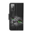 For Samsung Galaxy S20 FE 5G / S20 Lite Colored Drawing Pattern Horizontal Flip Leather Case with Holder & Card Slots & Wallet(Black Cat) - 3