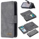 For Xiaomi Redmi 7A Detachable Frosted Magnetic Horizontal Flip Leather Case with Card Slots & Holder & Zipper Wallet & Photo Frame(Grey) - 1