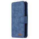 For Xiaomi Redmi 7 Detachable Frosted Magnetic Horizontal Flip Leather Case with Card Slots & Holder & Zipper Wallet & Photo Frame(Blue) - 2