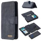 For Xiaomi Redmi 7 Detachable Frosted Magnetic Horizontal Flip Leather Case with Card Slots & Holder & Zipper Wallet & Photo Frame(Black Blue) - 1
