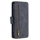 For Xiaomi Redmi 7 Detachable Frosted Magnetic Horizontal Flip Leather Case with Card Slots & Holder & Zipper Wallet & Photo Frame(Black Blue) - 3