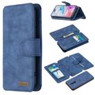 For Xiaomi Redmi 8A Detachable Frosted Magnetic Horizontal Flip Leather Case with Card Slots & Holder & Zipper Wallet & Photo Frame(Blue) - 1