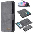 For Xiaomi Redmi 8A Detachable Frosted Magnetic Horizontal Flip Leather Case with Card Slots & Holder & Zipper Wallet & Photo Frame(Grey) - 1