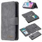 For Xiaomi Redmi 8A Detachable Frosted Magnetic Horizontal Flip Leather Case with Card Slots & Holder & Zipper Wallet & Photo Frame(Grey) - 1