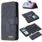 For Xiaomi Redmi 8A Detachable Frosted Magnetic Horizontal Flip Leather Case with Card Slots & Holder & Zipper Wallet & Photo Frame(Black Blue) - 1