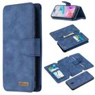 For Xiaomi Redmi 8 Detachable Frosted Magnetic Horizontal Flip Leather Case with Card Slots & Holder & Zipper Wallet & Photo Frame(Blue) - 1