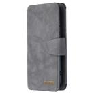 For Xiaomi Redmi 8 Detachable Frosted Magnetic Horizontal Flip Leather Case with Card Slots & Holder & Zipper Wallet & Photo Frame(Grey) - 2
