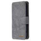 For Xiaomi Redmi 8 Detachable Frosted Magnetic Horizontal Flip Leather Case with Card Slots & Holder & Zipper Wallet & Photo Frame(Grey) - 2