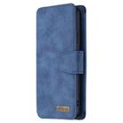 For Xiaomi Redmi 9 Detachable Frosted Magnetic Horizontal Flip Leather Case with Card Slots & Holder & Zipper Wallet & Photo Frame(Blue) - 2