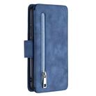 For Xiaomi Redmi 9 Detachable Frosted Magnetic Horizontal Flip Leather Case with Card Slots & Holder & Zipper Wallet & Photo Frame(Blue) - 3