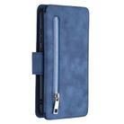 For Xiaomi Redmi Note 8 Pro Detachable Frosted Magnetic Horizontal Flip Leather Case with Card Slots & Holder & Zipper Wallet & Photo Frame(Blue) - 3