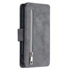 For Xiaomi Redmi Note 8 Pro Detachable Frosted Magnetic Horizontal Flip Leather Case with Card Slots & Holder & Zipper Wallet & Photo Frame(Grey) - 3