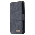 For Xiaomi Redmi Note 8 Pro Detachable Frosted Magnetic Horizontal Flip Leather Case with Card Slots & Holder & Zipper Wallet & Photo Frame(Black Blue) - 2