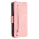 For Xiaomi Redmi Note 8 Pro Detachable Frosted Magnetic Horizontal Flip Leather Case with Card Slots & Holder & Zipper Wallet & Photo Frame(Pink) - 3