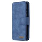 For Xiaomi Redmi Note 8T Detachable Frosted Magnetic Horizontal Flip Leather Case with Card Slots & Holder & Zipper Wallet & Photo Frame(Blue) - 2