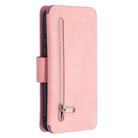 For Xiaomi Redmi Note 8T Detachable Frosted Magnetic Horizontal Flip Leather Case with Card Slots & Holder & Zipper Wallet & Photo Frame(Pink) - 3