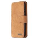 For Xiaomi Redmi Note 8T Detachable Frosted Magnetic Horizontal Flip Leather Case with Card Slots & Holder & Zipper Wallet & Photo Frame(Brown) - 2