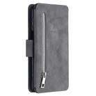 For Xiaomi Redmi Note 9 Pro Detachable Frosted Magnetic Horizontal Flip Leather Case with Card Slots & Holder & Zipper Wallet & Photo Frame(Grey) - 3