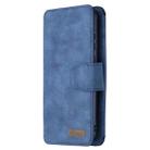 For Xiaomi Mi CC9 Pro Detachable Frosted Magnetic Horizontal Flip Leather Case with Card Slots & Holder & Zipper Wallet & Photo Frame(Blue) - 2