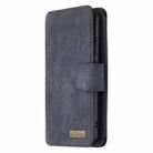 For Xiaomi Mi CC9 Pro Detachable Frosted Magnetic Horizontal Flip Leather Case with Card Slots & Holder & Zipper Wallet & Photo Frame(Black Blue) - 2