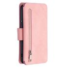 For Xiaomi Mi CC9 Pro Detachable Frosted Magnetic Horizontal Flip Leather Case with Card Slots & Holder & Zipper Wallet & Photo Frame(Pink) - 3