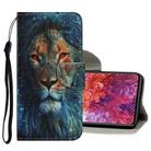 For Samsung Galaxy S20 FE 5G / S20 Lite Coloured Drawing Pattern Horizontal Flip PU Leather Case with Holder & Card Slots & Wallet & Lanyard(Lion) - 1
