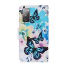 For Samsung Galaxy S20 FE 5G / S20 Lite Coloured Drawing Pattern Horizontal Flip PU Leather Case with Holder & Card Slots & Wallet & Lanyard(Purple Butterfly) - 3