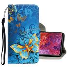 For Samsung Galaxy S20 FE 5G / S20 Lite 3D Colored Drawing Horizontal Flip PU Leather Case with Holder & Card Slots & Wallet(Jade Butterfly) - 1