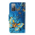 For Samsung Galaxy S20 FE 5G / S20 Lite 3D Colored Drawing Horizontal Flip PU Leather Case with Holder & Card Slots & Wallet(Jade Butterfly) - 3