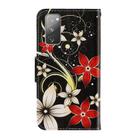 For Samsung Galaxy S20 FE 5G / S20 Lite 3D Colored Drawing Horizontal Flip PU Leather Case with Holder & Card Slots & Wallet(Red Flower) - 2