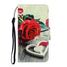 For Samsung Galaxy S20 FE 5G / S20 Lite 3D Colored Drawing Horizontal Flip PU Leather Case with Holder & Card Slots & Wallet(Red Rose) - 2