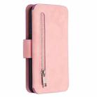 For Huawei P30 Lite Detachable Frosted Magnetic Horizontal Flip Leather Case with Card Slots & Holder & Zipper Wallet & Photo Frame(Pink) - 3