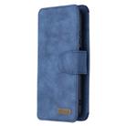 For Huawei P40 Lite Detachable Frosted Magnetic Horizontal Flip Leather Case with Card Slots & Holder & Zipper Wallet & Photo Frame(Blue) - 2