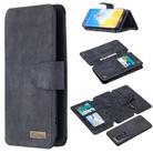 For Huawei P40 Pro Detachable Frosted Magnetic Horizontal Flip Leather Case with Card Slots & Holder & Zipper Wallet & Photo Frame(Black Blue) - 1