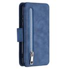 For Huawei P40 Detachable Frosted Magnetic Horizontal Flip Leather Case with Card Slots & Holder & Zipper Wallet & Photo Frame(Blue) - 3