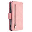 For Huawei P40 Detachable Frosted Magnetic Horizontal Flip Leather Case with Card Slots & Holder & Zipper Wallet & Photo Frame(Pink) - 3