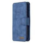 For Huawei P Smart (2019) Detachable Frosted Magnetic Horizontal Flip Leather Case with Card Slots & Holder & Zipper Wallet & Photo Frame(Blue) - 2